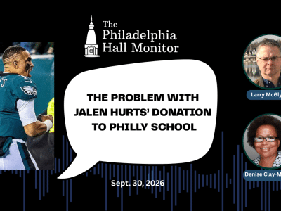 Hall Monitor show on Jalen Hurts' school donation
