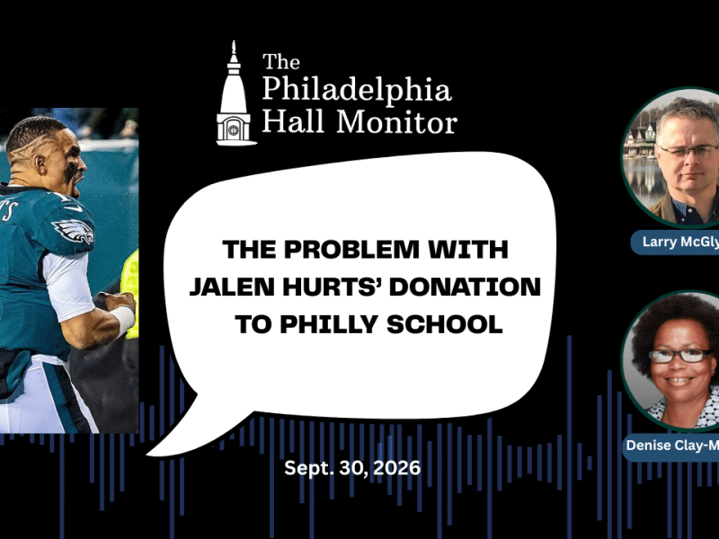 Hall Monitor show on Jalen Hurts' school donation